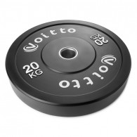 Набор черных бамперных дисков Voitto 20 кг (4 шт) - d51